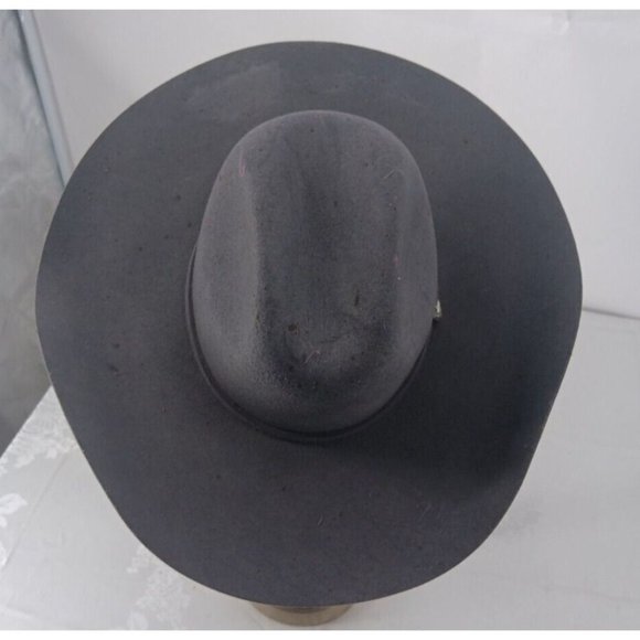 Justin Men's Milano Western Cowboy Hat XXX Size 7 Brown 100% Wool - Picture 4 of 9